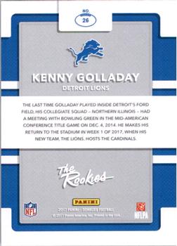 2017 Donruss - The Rookies #26 Kenny Golladay Back