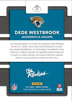2017 Donruss - The Rookies #30 Dede Westbrook Back