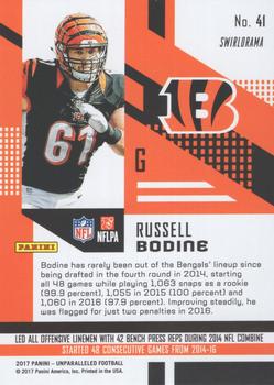 2017 Panini Unparalleled - Pink #41 Russell Bodine Back
