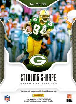 2017 Panini Certified - Mirror Signatures #MS-SS Sterling Sharpe Back
