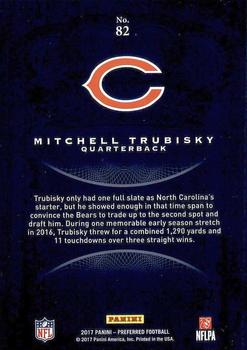 2017 Panini Crown Royale #82 Mitchell Trubisky Back