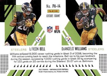 2017 Panini Unparalleled - Perfect Pairs #PA-14 Le'Veon Bell / DeAngelo Williams Back