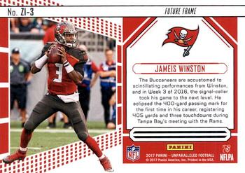 2017 Panini Unparalleled - Zoned In #ZI-3 Jameis Winston Back