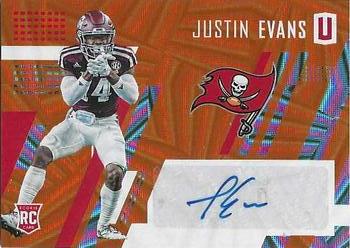 2017 Panini Unparalleled - Class of 2017 Rookie Autographs Orange #287 Justin Evans Front