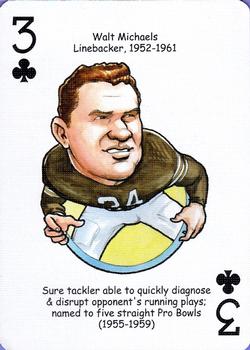 2006 Hero Decks Cleveland Browns Football Heroes Playing Cards #3♣ Walt Michaels Front
