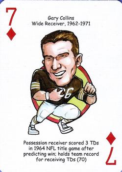 2006 Hero Decks Cleveland Browns Football Heroes Playing Cards #7♦ Gary Collins Front