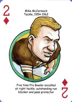 2013 Hero Decks Cleveland Browns Football Heroes Playing Cards #2♦ Mike McCormack Front