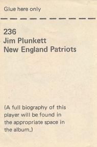 1971 NFLPA Wonderful World Stamps #236 Jim Plunkett Back