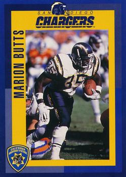 1993 San Diego Chargers Police #6 Marion Butts Front