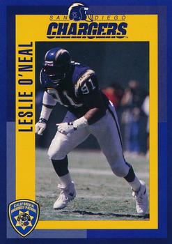 1993 San Diego Chargers Police #9 Leslie O'Neal Front