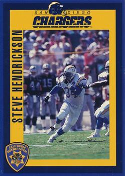 1994 San Diego Chargers Police #30 Steve Hendrickson Front