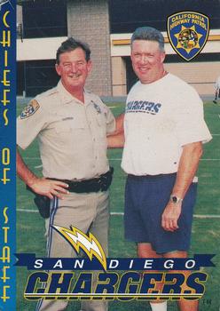 1997 San Diego Chargers Police #16 Kevin Gilbride / Don Watkins Front