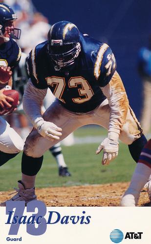 1995 San Diego Chargers #NNO Isaac Davis Front