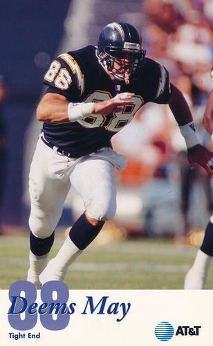 1995 San Diego Chargers #NNO Deems May Front
