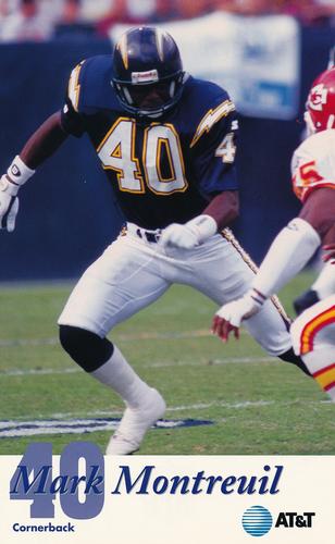 1995 San Diego Chargers #NNO Mark Montreuil Front