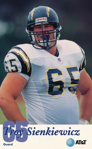 1995 San Diego Chargers #NNO Troy Sienkiewicz Front