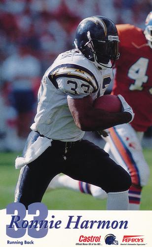 1994 Castrol San Diego Chargers  #NNO Ronnie Harmon Front