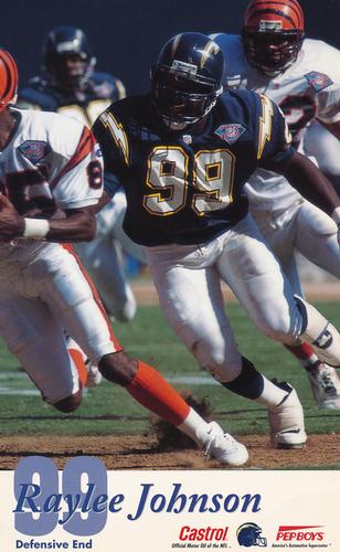 1994 Castrol San Diego Chargers  #NNO Raylee Johnson Front