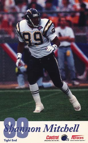 1994 Castrol San Diego Chargers  #NNO Shannon Mitchell Front