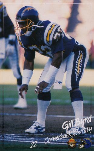 1988 San Diego Chargers Smokey #NNO Gill Byrd Front