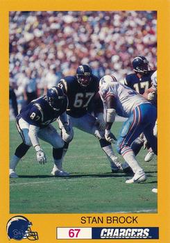 1993 San Diego Chargers Police #NNO Stan Brock Front