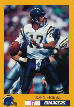 1993 San Diego Chargers Police #NNO John Friesz Front
