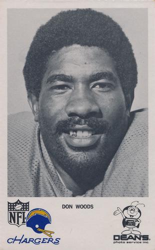 1976 Dean's Photo Service San Diego Chargers #NNO Don Woods Front