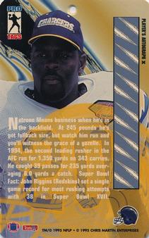1994 Pro Mags San Diego Chargers #NNO Natrone Means Back