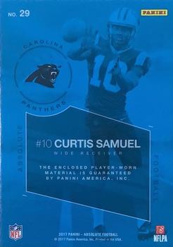 2017 Panini Absolute - Rookie Force Red #29 Curtis Samuel Back