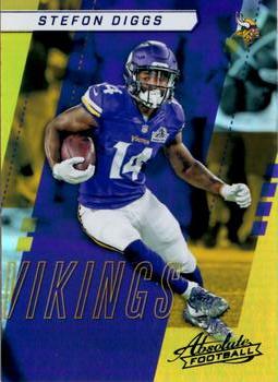 2017 Panini Absolute - Spectrum Blue #49 Stefon Diggs Front