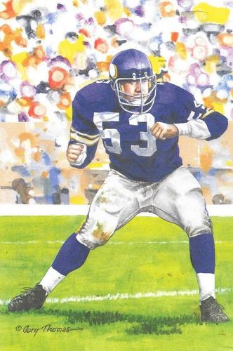 2015 Goal Line Hall of Fame Art Collection #294 Mick Tingelhoff Front