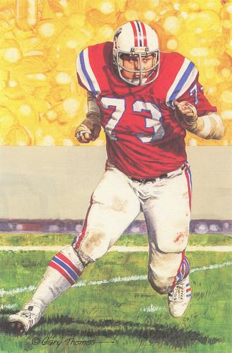1991 Goal Line Hall of Fame Art Collection #70 John Hannah Front