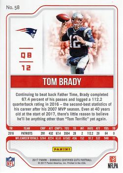 2017 Donruss Certified Cuts #58 Tom Brady Back