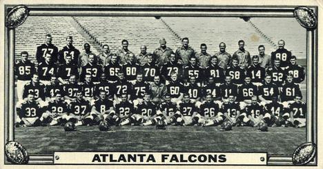1968 Topps Test Team Patches - Team Photos #8 Atlanta Falcons Front