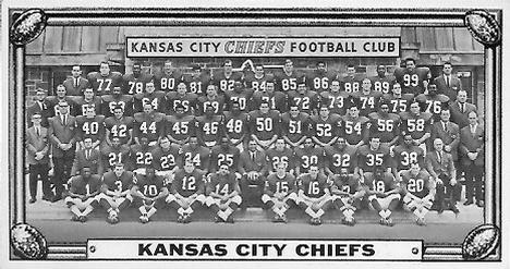 1968 Topps Test Team Patches - Team Photos #22 Kansas City Chiefs Front
