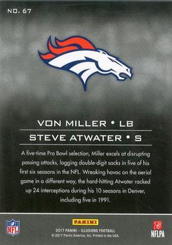 2017 Panini Illusions #67 Von Miller / Steve Atwater Back