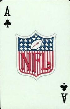 1963 Stancraft Playing Cards - Red Backs #A♣ NFL Logo Front