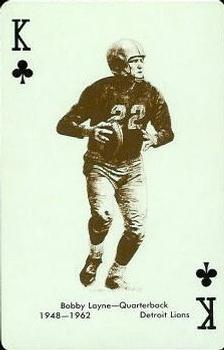 1963 Stancraft Playing Cards - Red Backs #K♣ Bobby Layne Front