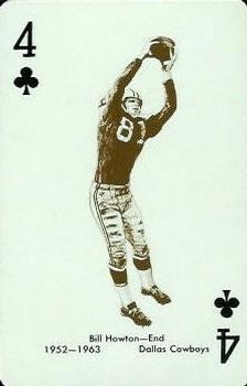 1963 Stancraft Playing Cards - Green Backs #4♣ Bill Howton Front