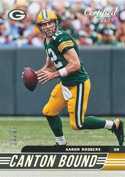 2017 Donruss Certified Cuts - Canton Bound Silver #3 Aaron Rodgers Front