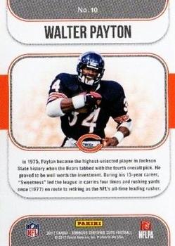 2017 Donruss Certified Cuts - Heritage Collection #10 Walter Payton Back