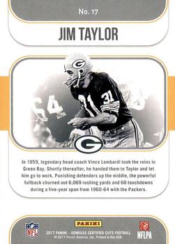 2017 Donruss Certified Cuts - Heritage Collection #17 Jim Taylor Back