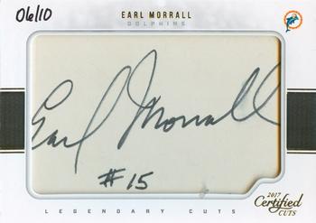 2017 Donruss Certified Cuts - Legendary Cuts #LC-EM Earl Morrall Front
