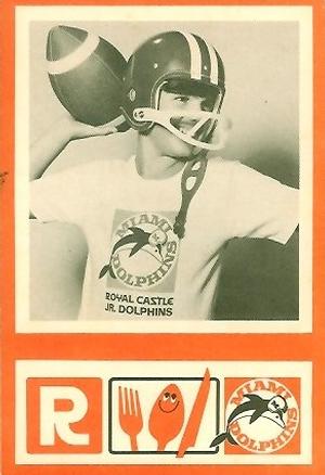 1967 Royal Castle Miami Dolphins #NNO Jr. Dolphin Front