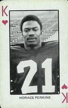 1974 Colorado Buffaloes Playing Cards - Gold Backs #K♥ Horace Perkins Front