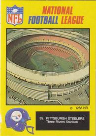 1988 Monty Gum NFL #55 Three Rivers Stadium Front