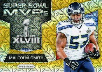 2017 Panini Prizm - Super Bowl MVPs Prizm Gold Mojo #31 Malcolm Smith Front