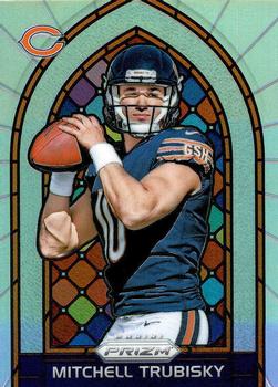 2017 Panini Prizm - Stained Glass Prizm #1 Mitchell Trubisky Front