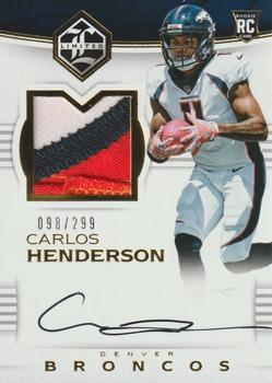 2017 Panini Limited #105 Carlos Henderson Front