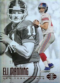 2017 Panini Illusions - Red #5 Eli Manning / Phil Simms Front